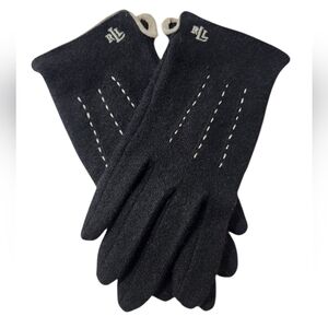 Lauren Ralph Lauren Wool & Cashmere Gloves Black Size Small